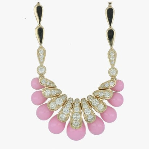 ALLEGRA PINK ENAMEL PENDANT
