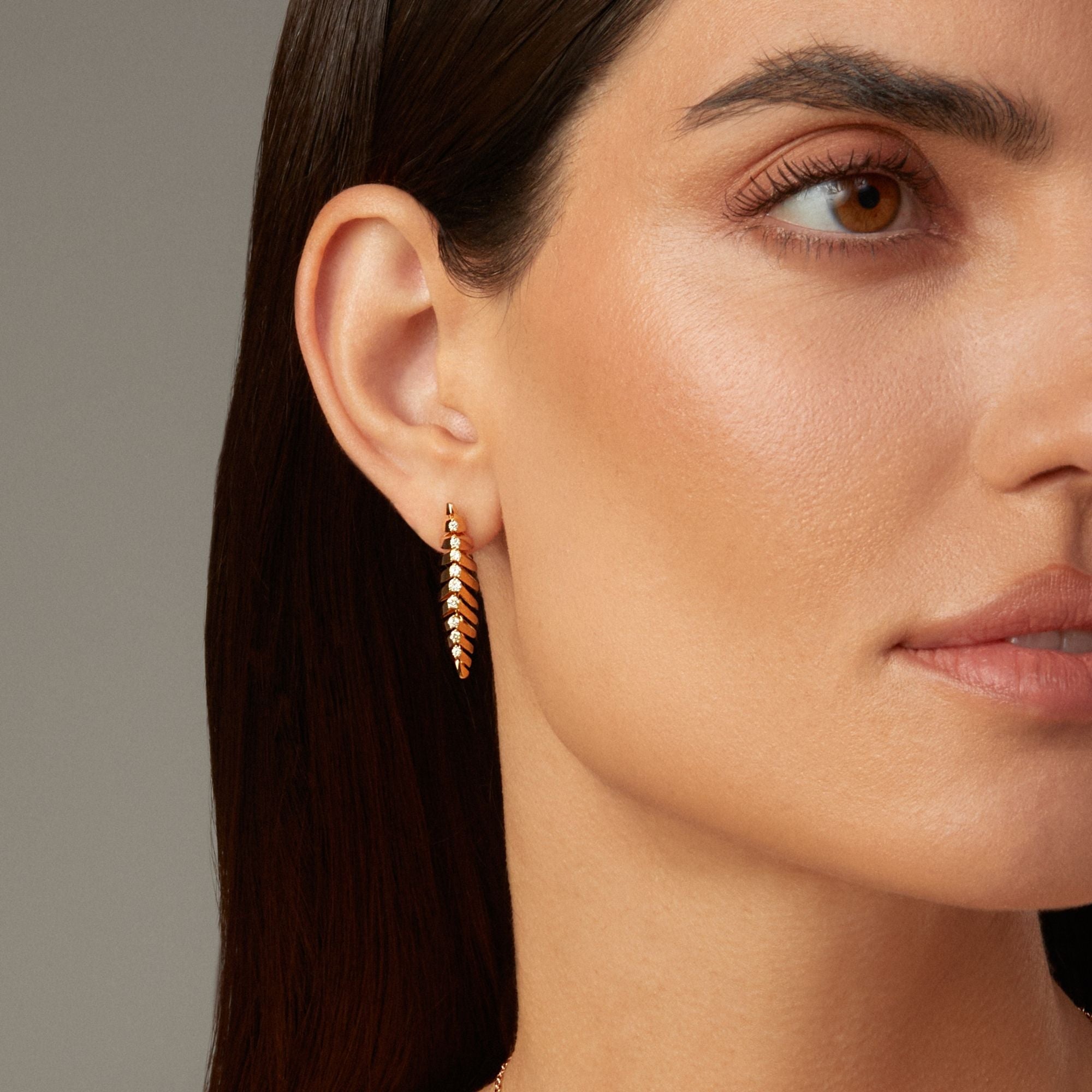 SOFFIO MINI-ME YELLOW GOLD EARRINGS