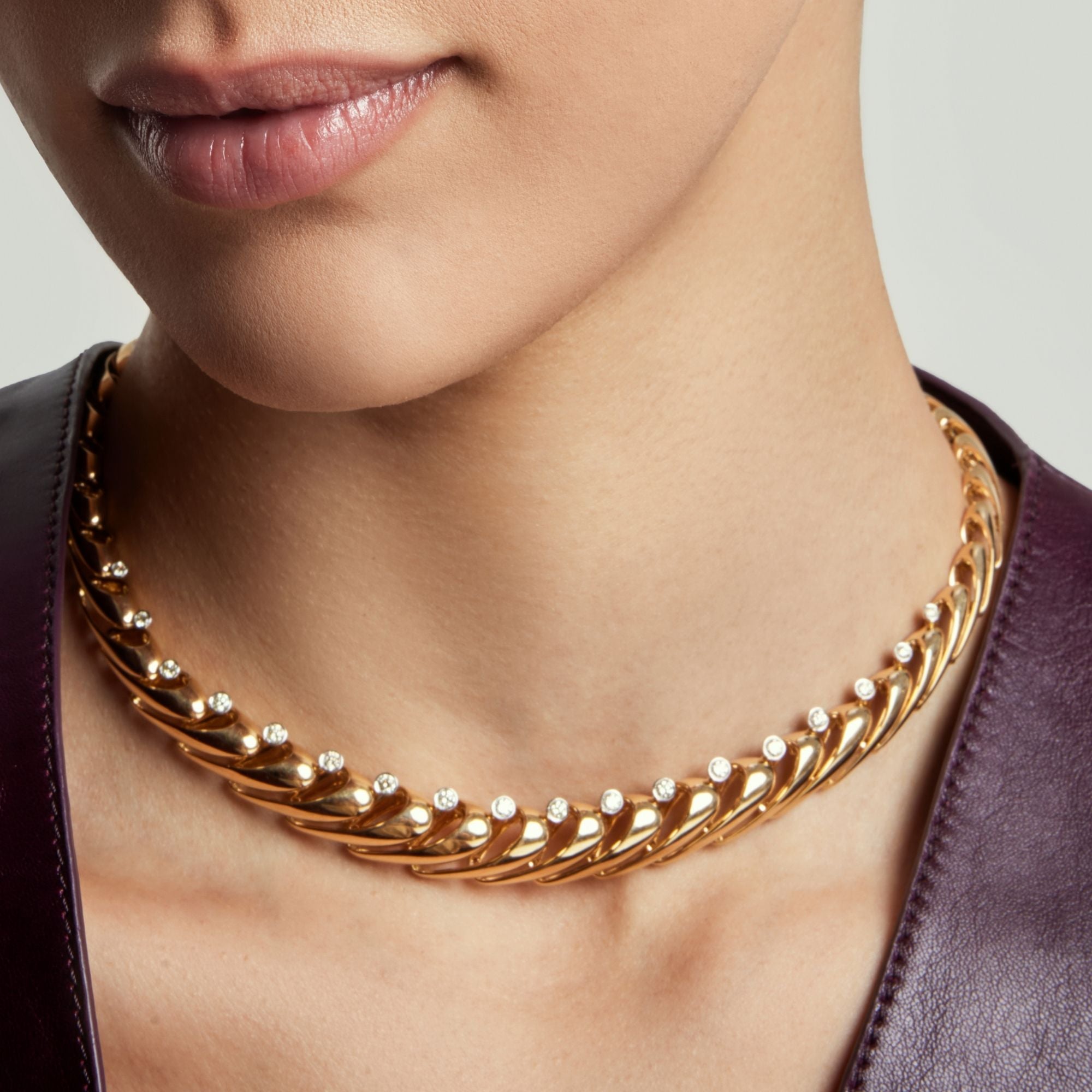 VIRGOLA YELLOW GOLD NECKLACE