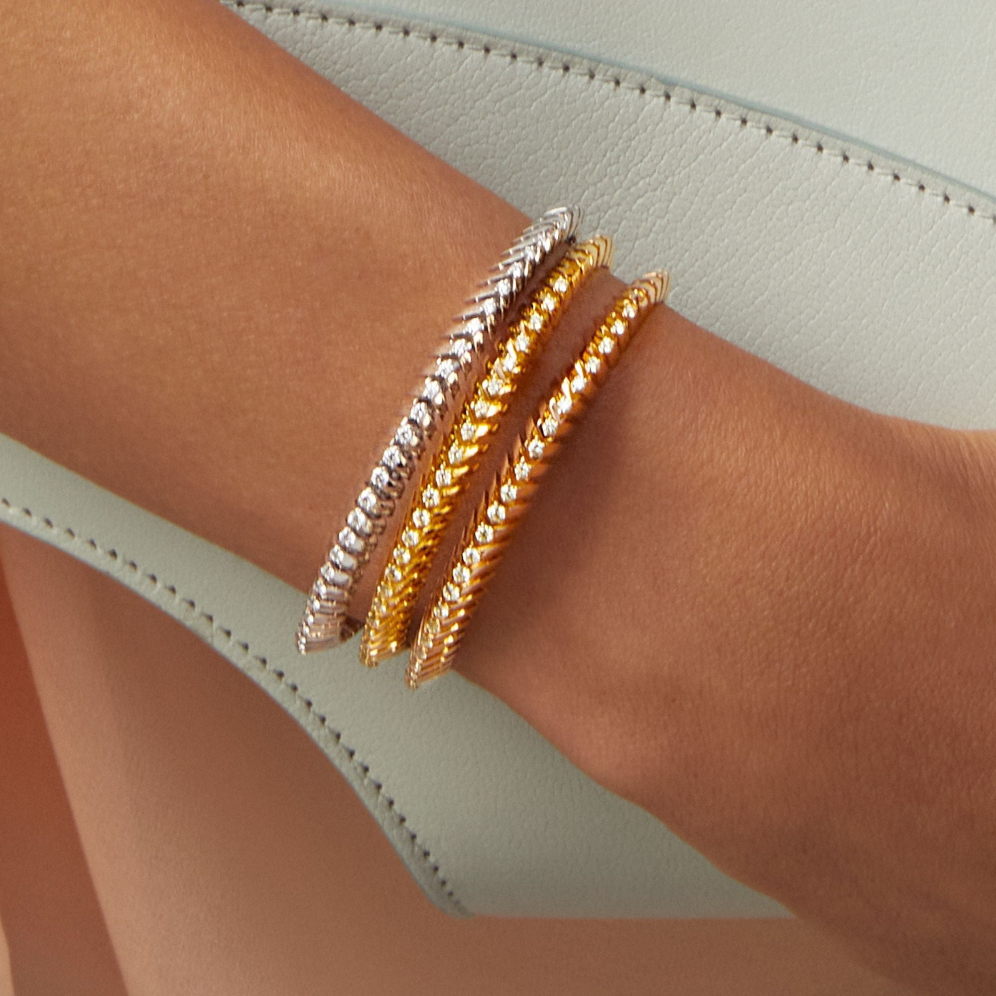 SOFFIO MINI-ME YELLOW GOLD BRACELET