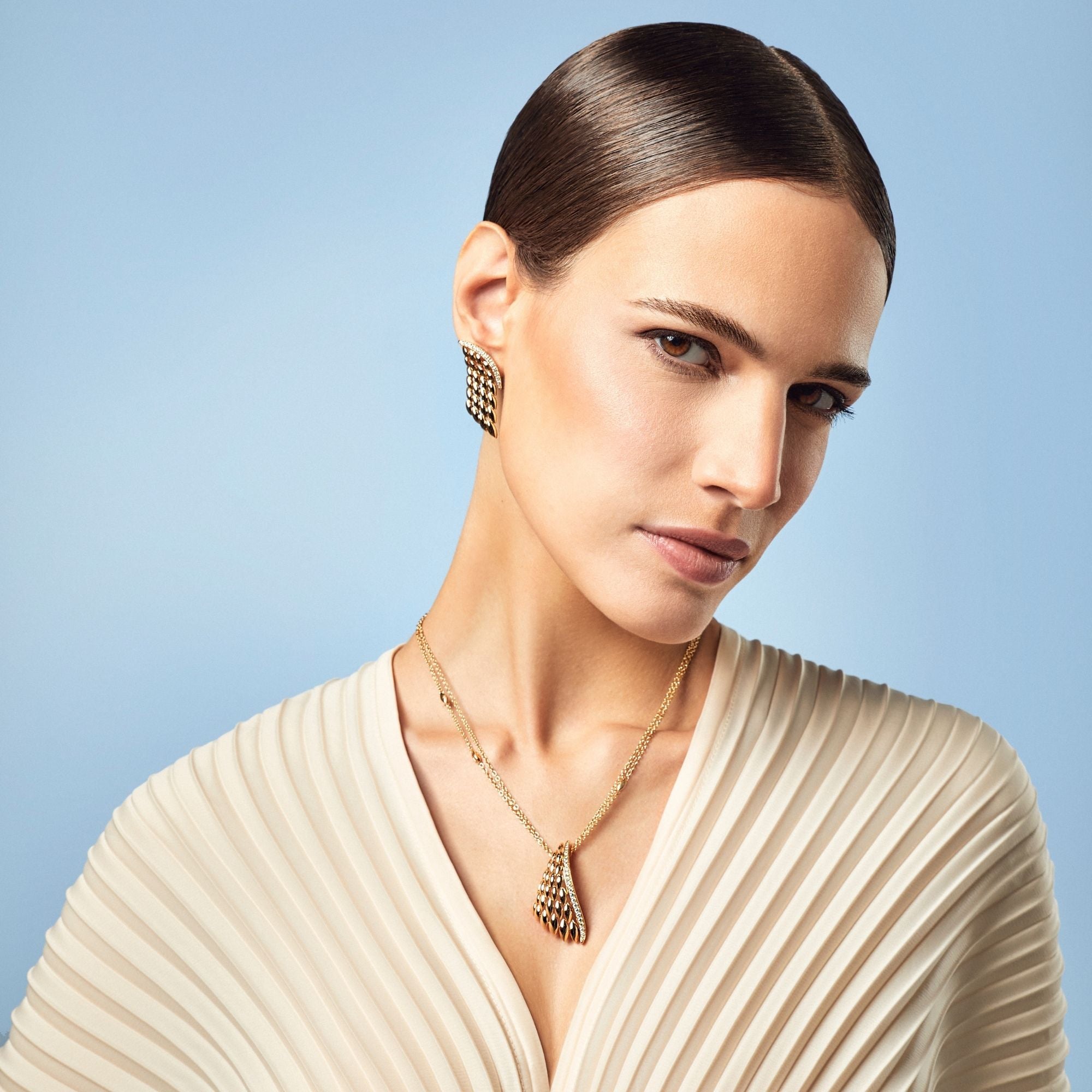 VENTO BIG YELLOW GOLD PENDANT