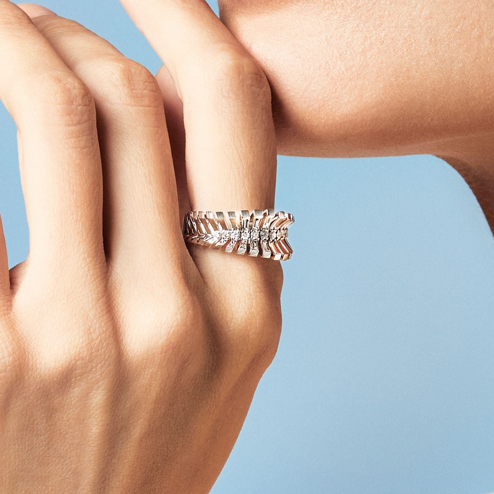 VITO MINI-ME WHITE GOLD RING