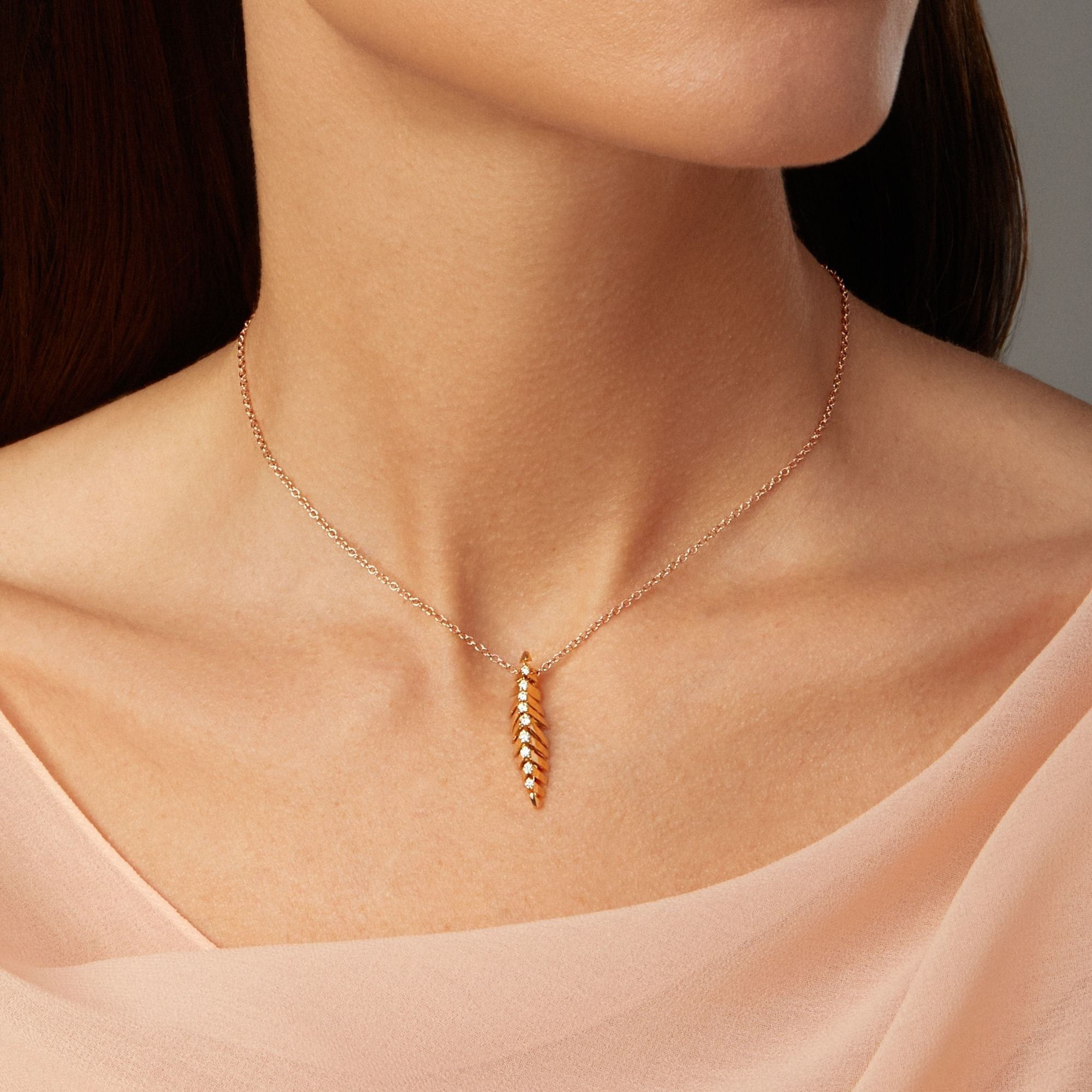 SOFFIO MINI-ME YELLOW GOLD PENDANT