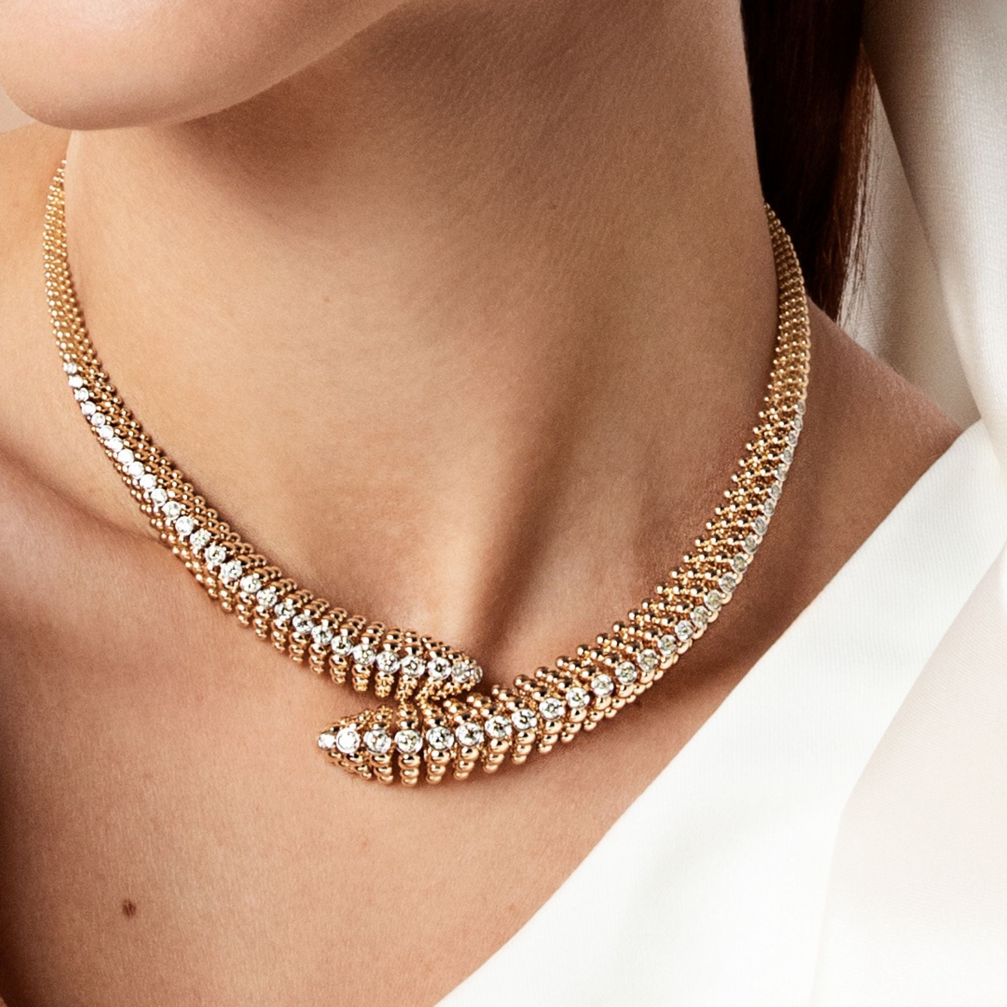BUBBLES CONTRARIÈ YELLOW GOLD NECKLACE