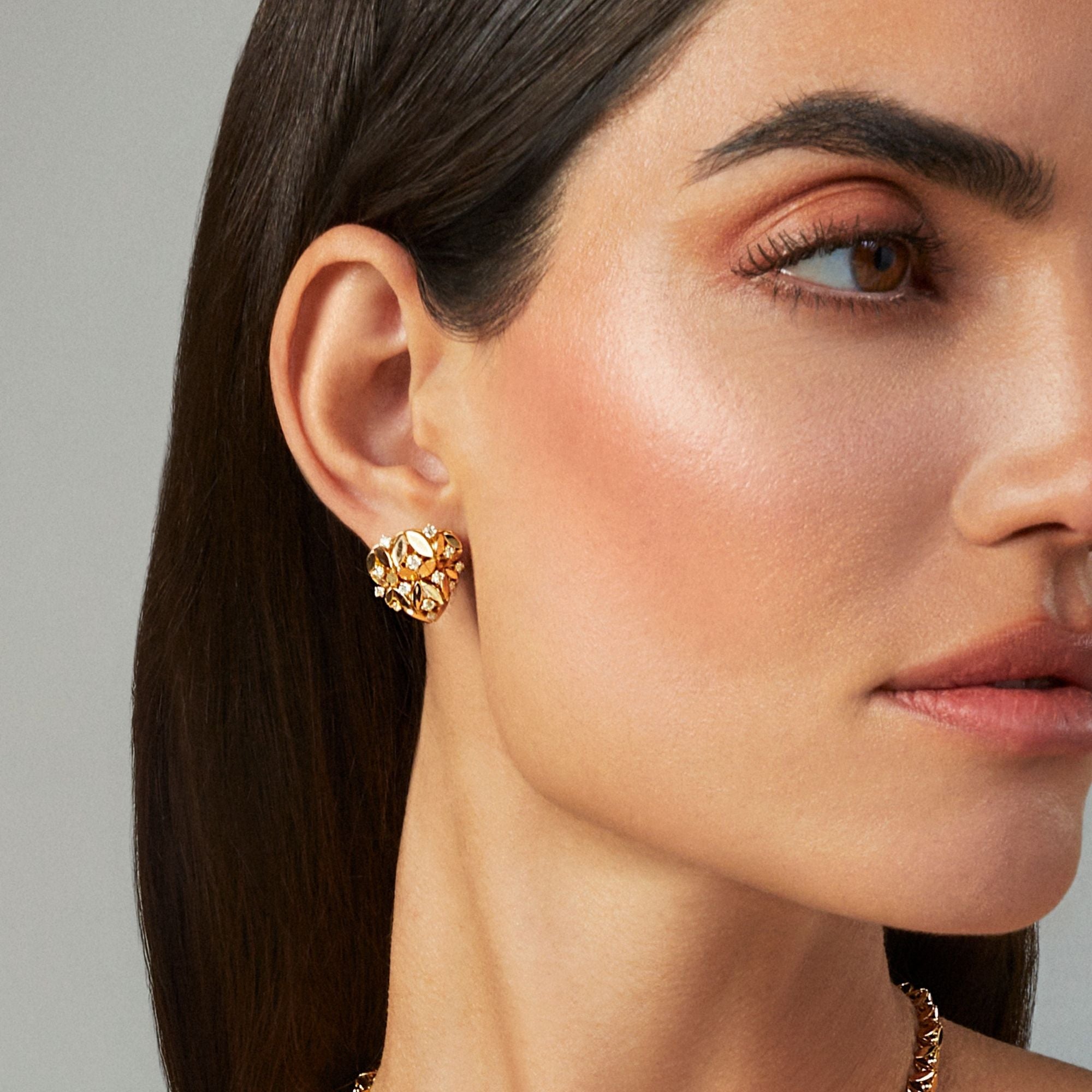 RIFLESSI YELLOW GOLD EARRINGS