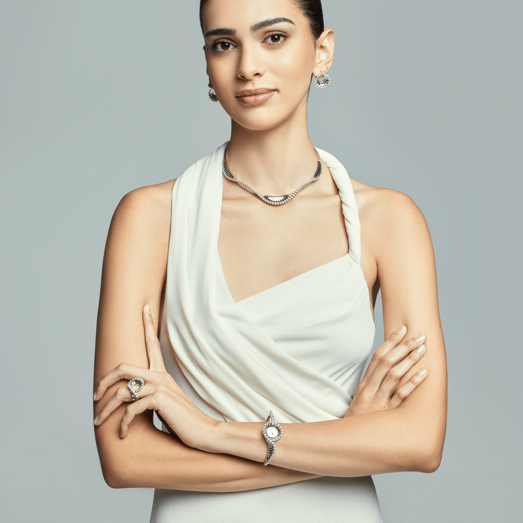 VITO WHITE GOLD CHOKER