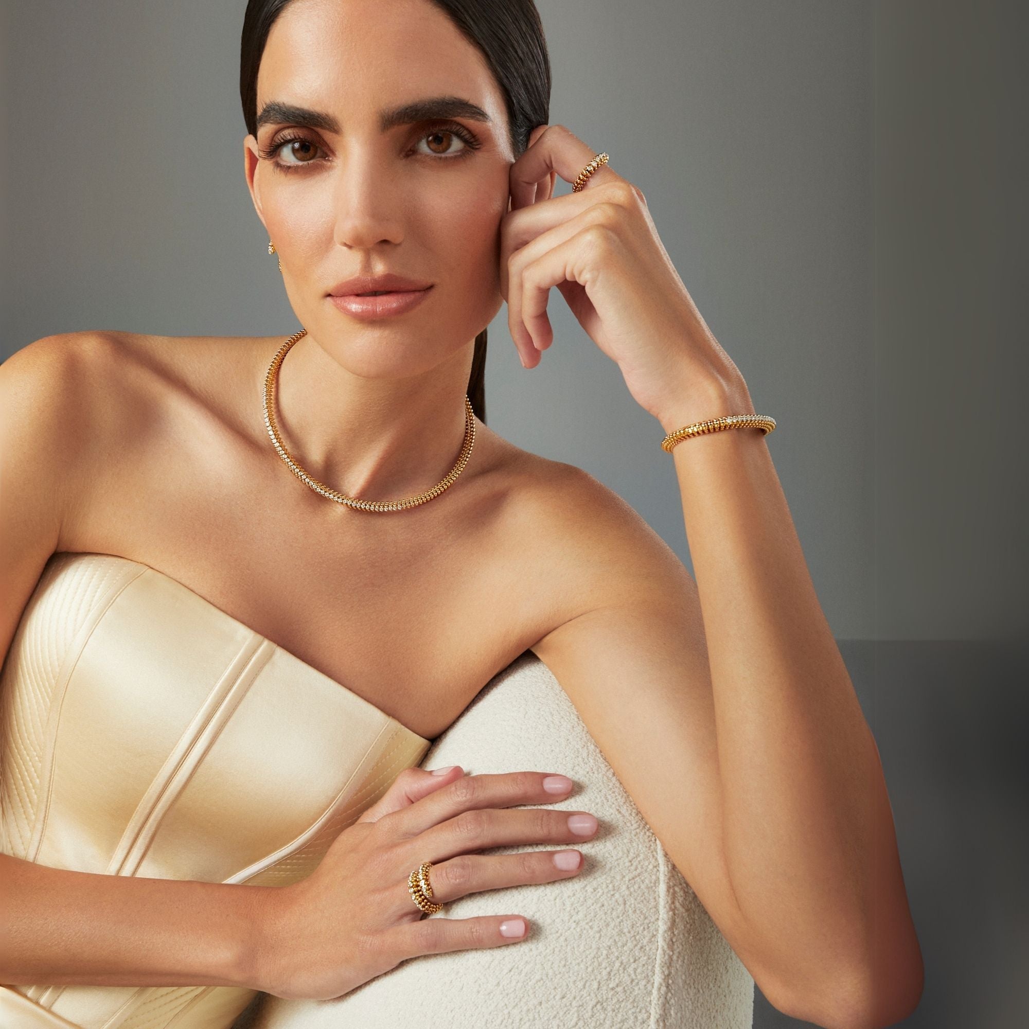 BUBBLES MINI-ME YELLOW GOLD BRACELET