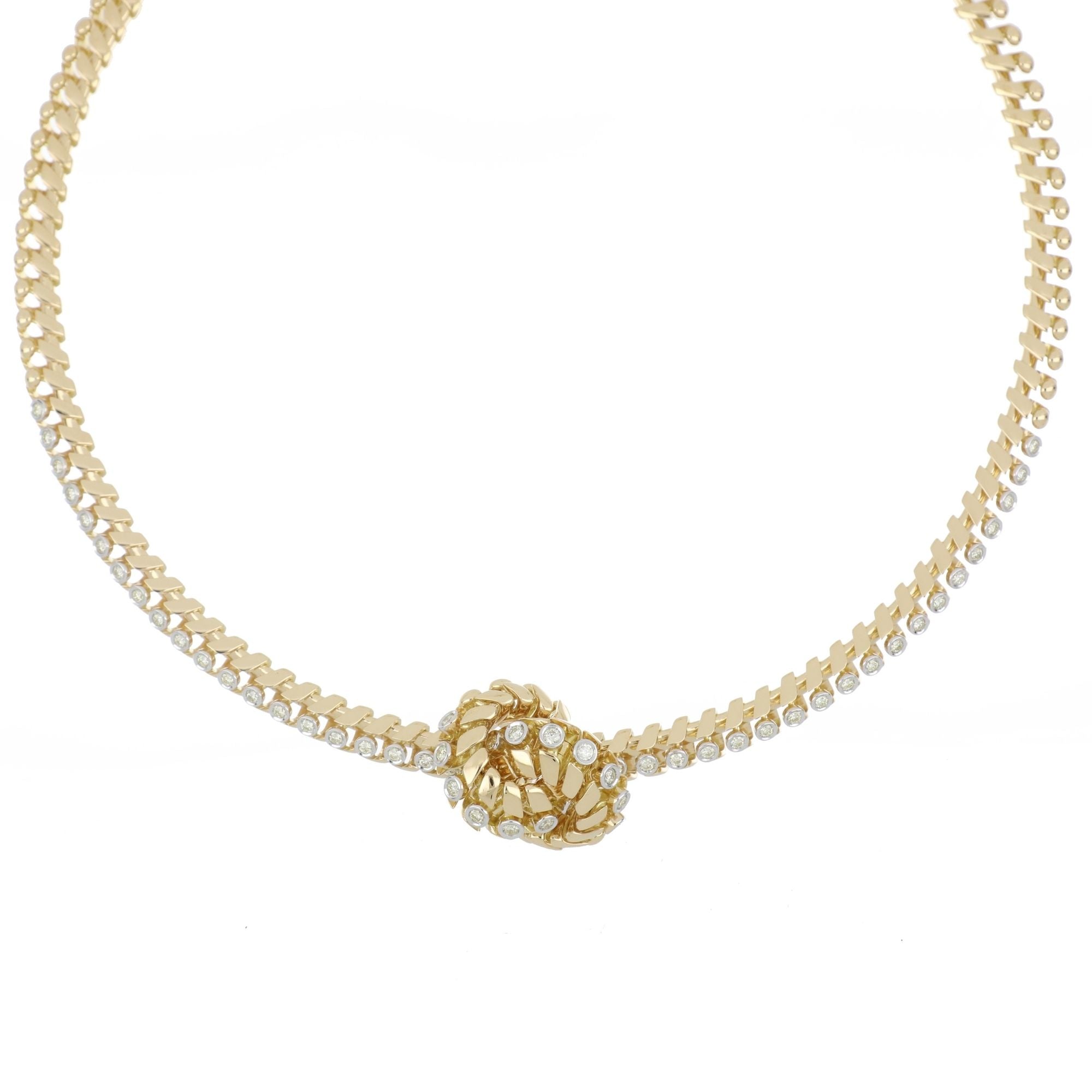 SNODO SMALL YELLOW GOLD NECKLACE