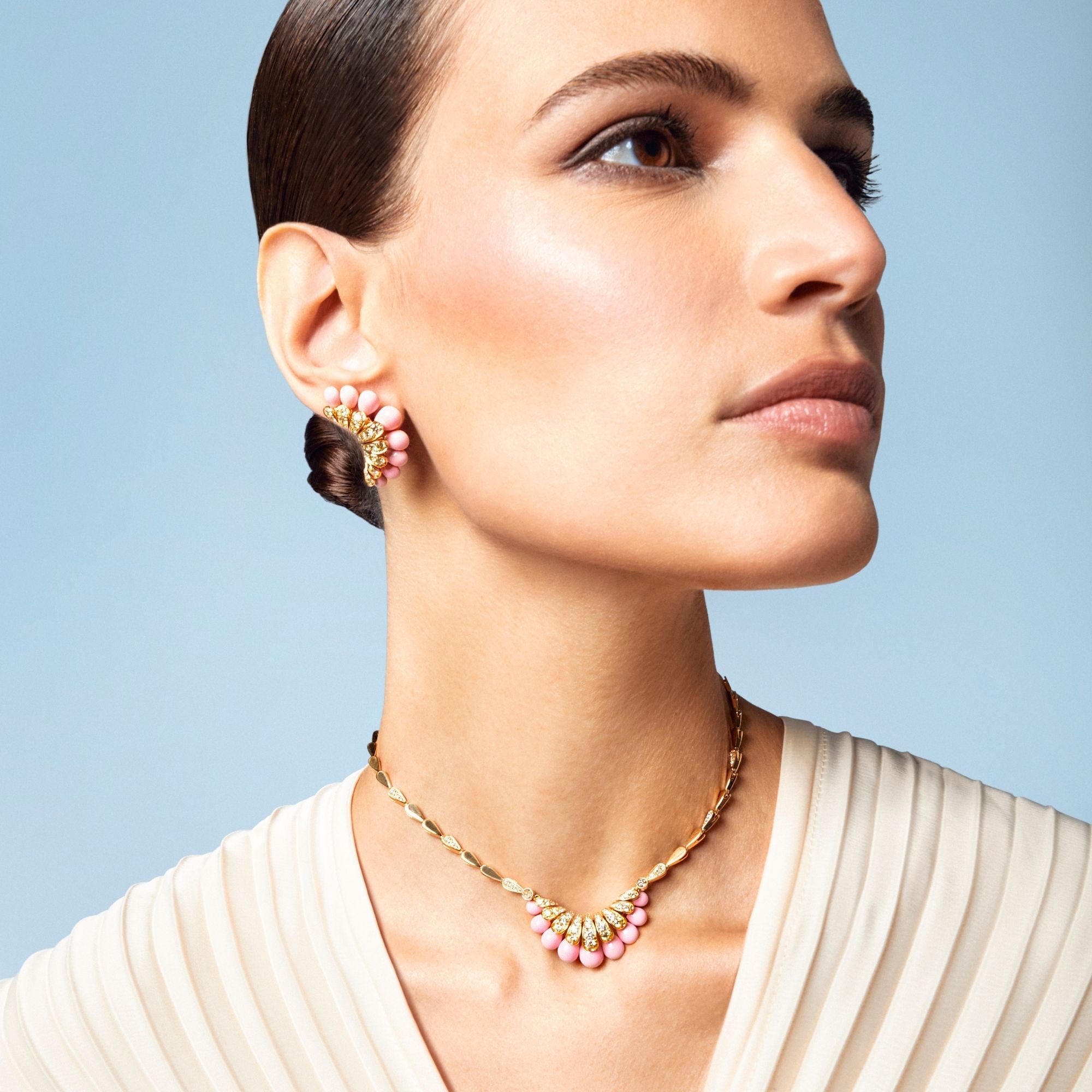 ALLEGRA PINK ENAMEL PENDANT