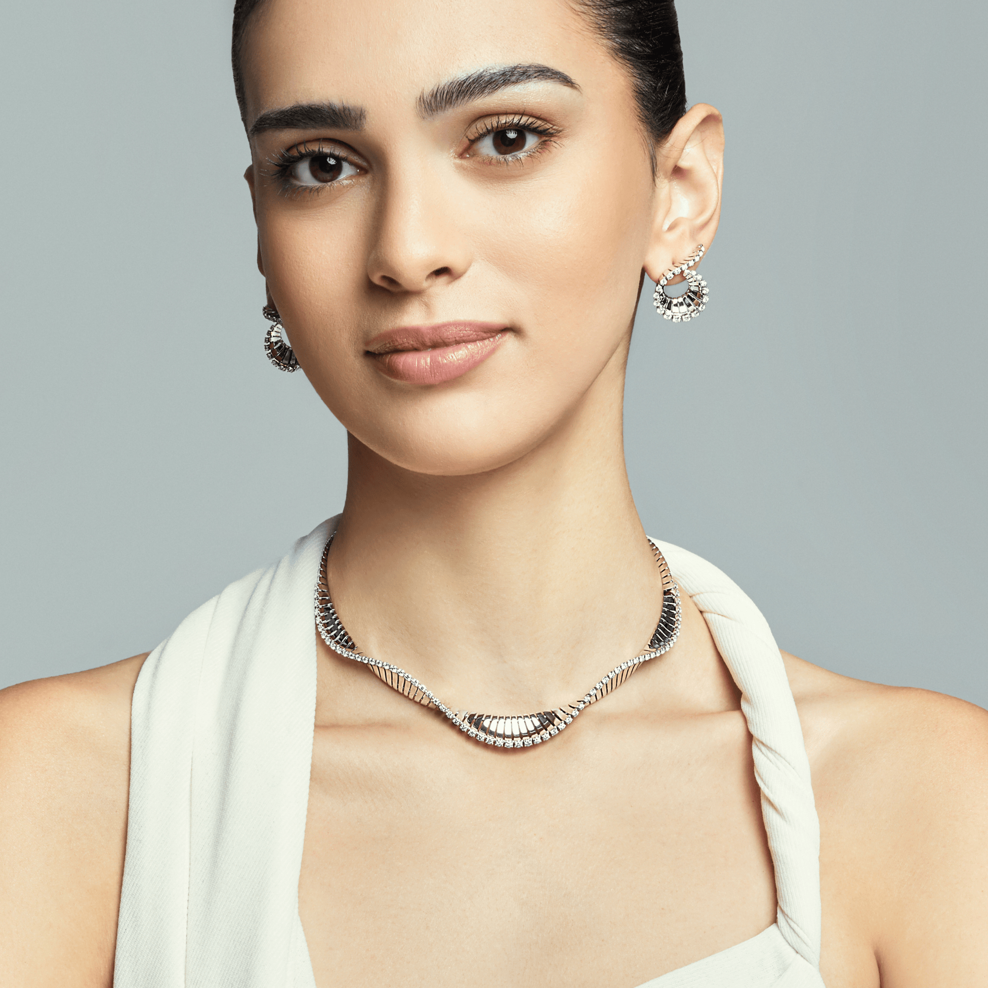 VITO WHITE GOLD CHOKER