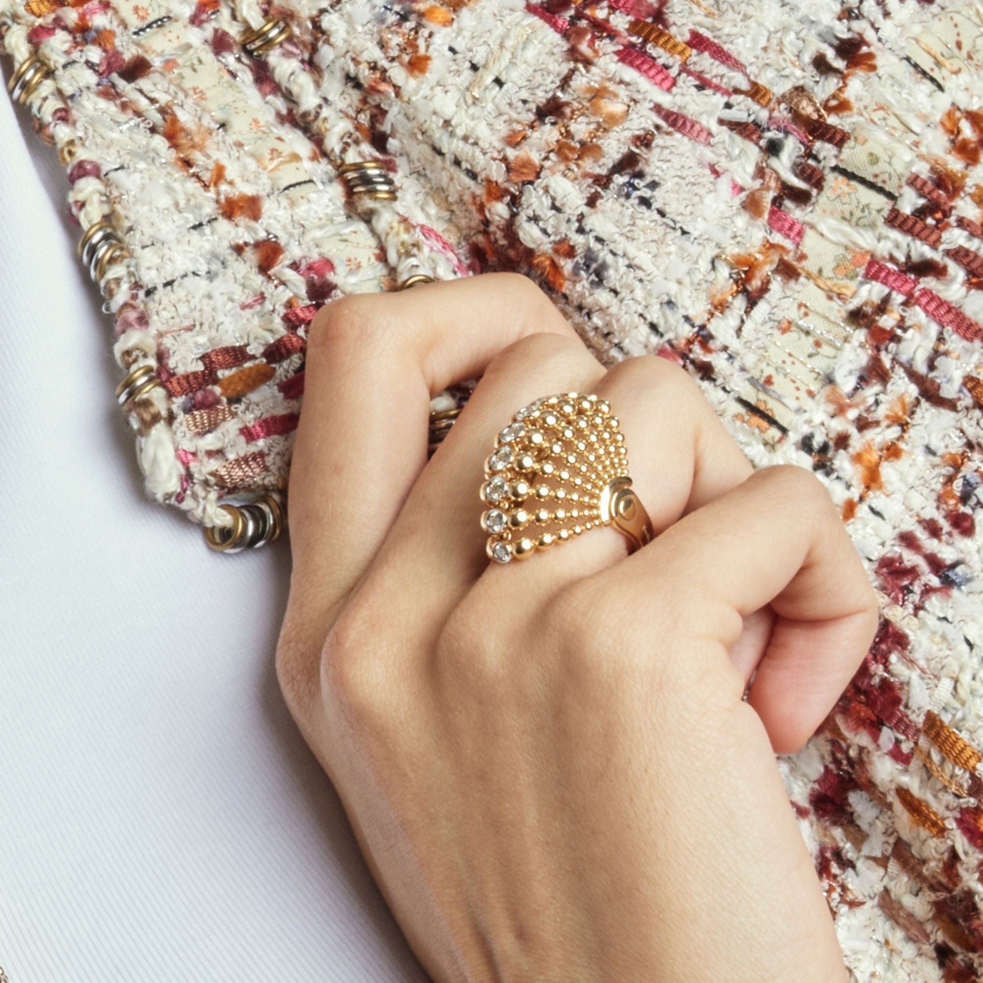 BUBBLES YELLOW GOLD YELLOW DIAMOND RING