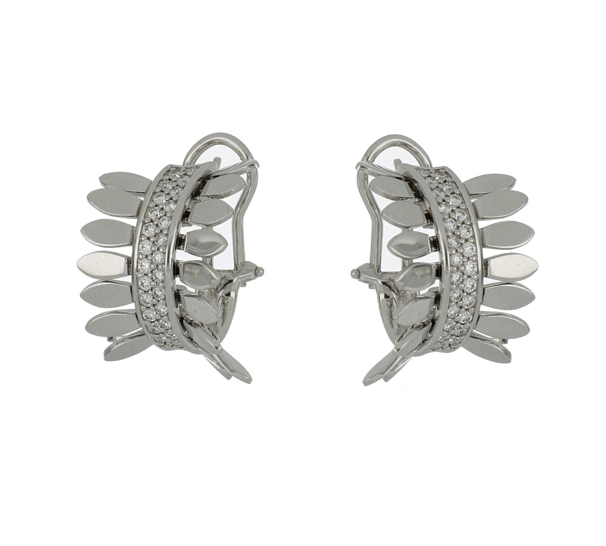 SPETTINATO WHITE GOLD EARRINGS