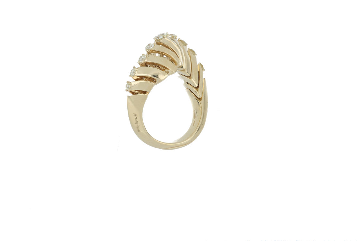 SOFFIO YELLOW GOLD RING
