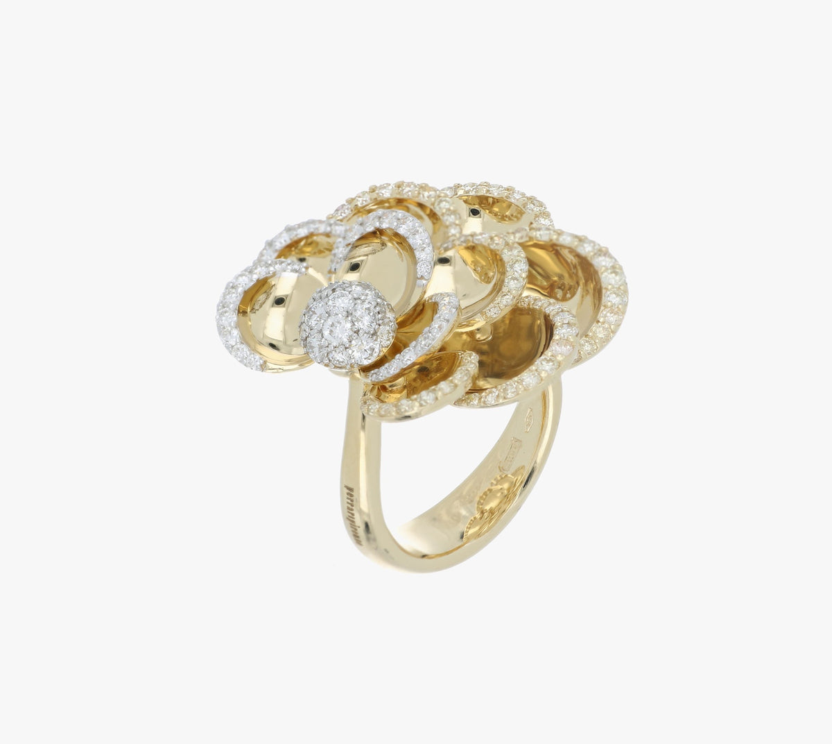 PETALS YELLOW GOLD RING