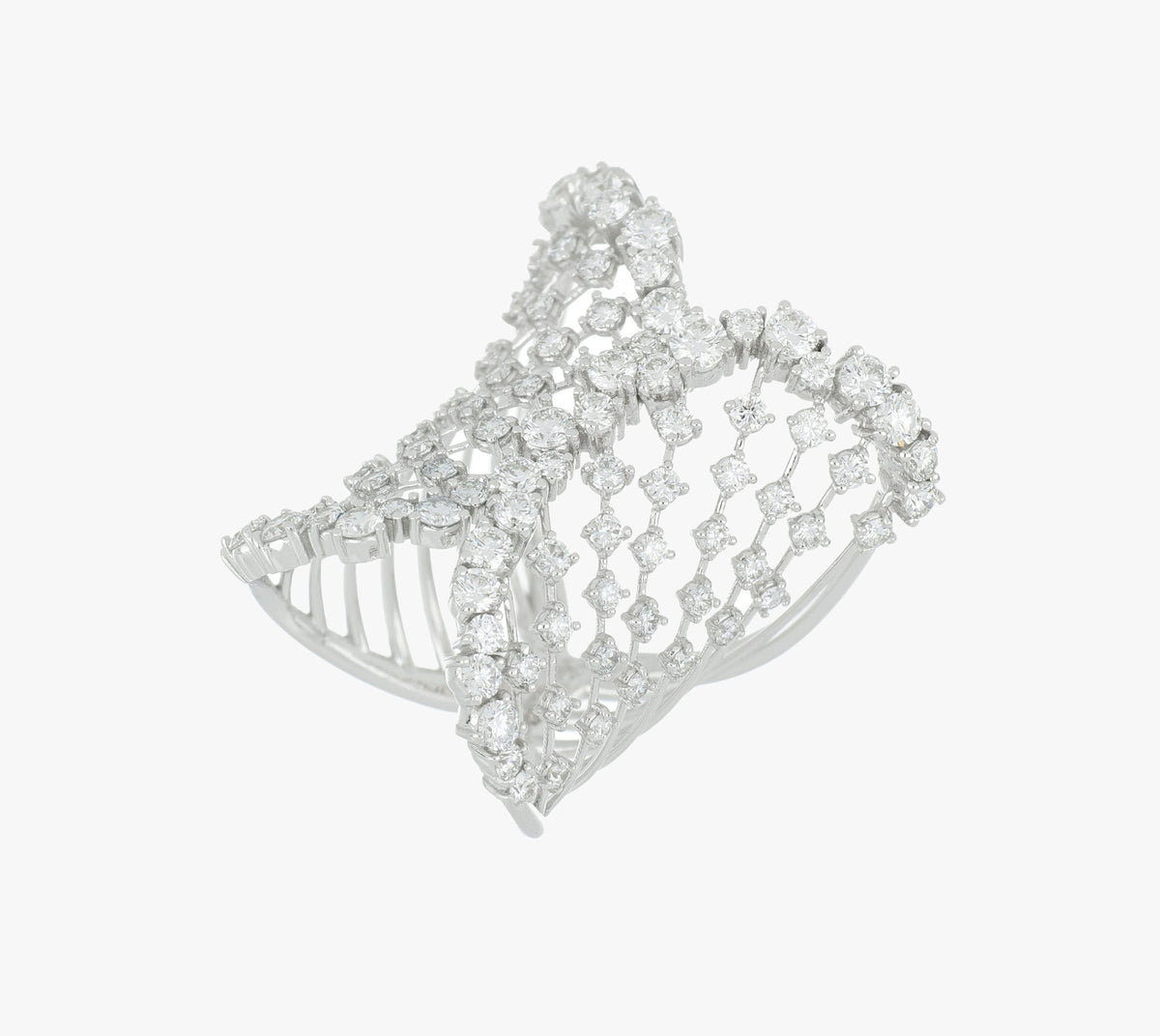 WHITE WONDERS ARIA BIG WHITE GOLD RING