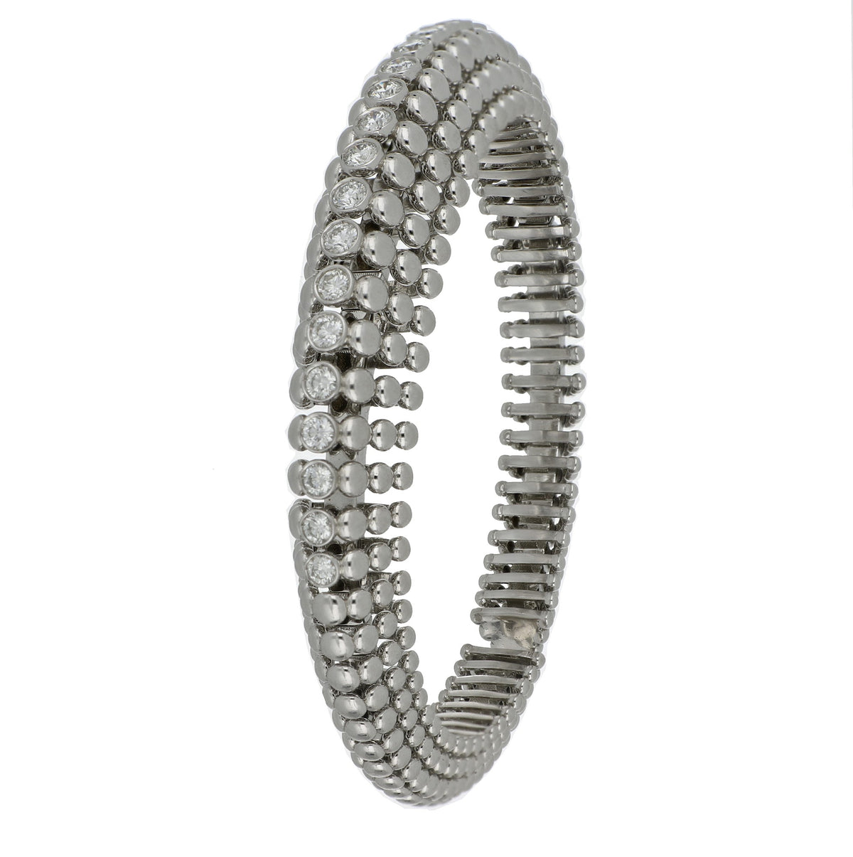 BUBBLES WHITE GOLD BRACELET