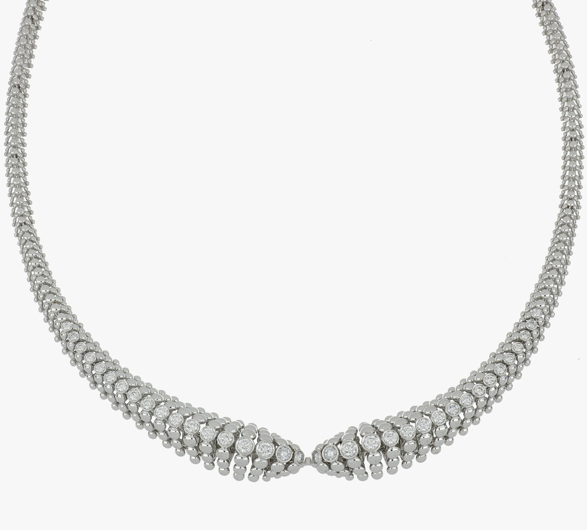 BUBBLES WHITE GOLD NECKLACE