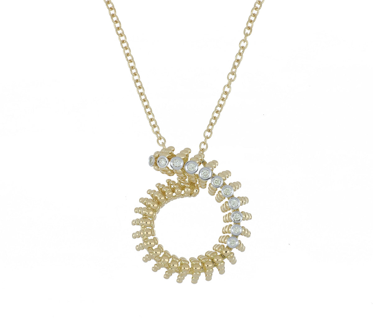 BUBBLES MINI-ME YELLOW GOLD PENDANT