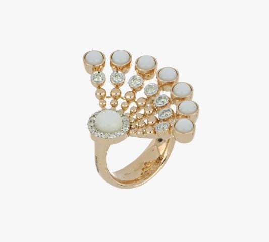 BUBBLES RAGGI MOTHER OF PEARL RING