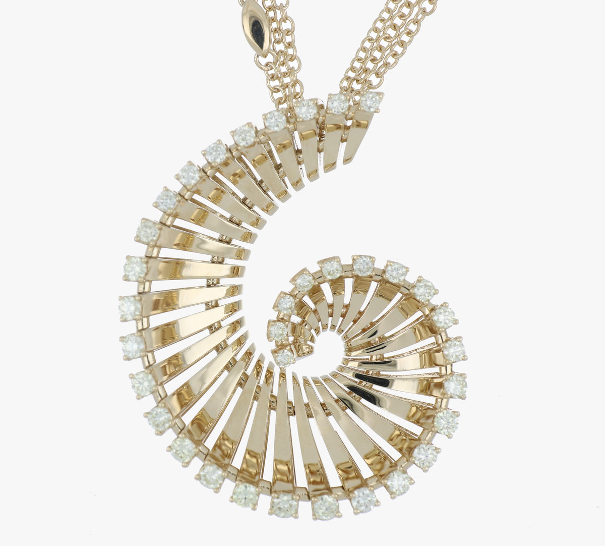VITO LONG YELLOW GOLD PENDANT