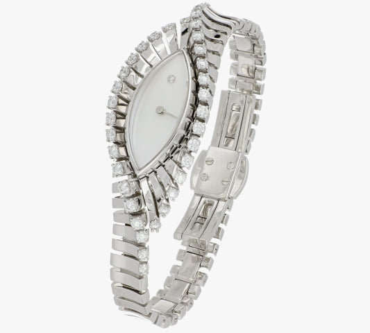 VITO WHITE GOLD BAGUETTE DIAMOND WATCH