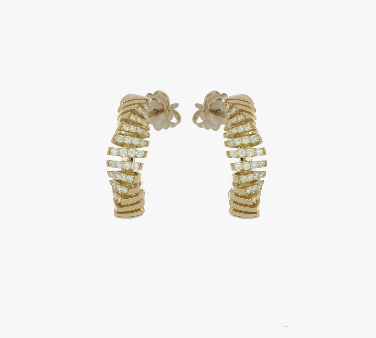 CRESCENDO MINI-ME YELLOW GOLD EARRINGS
