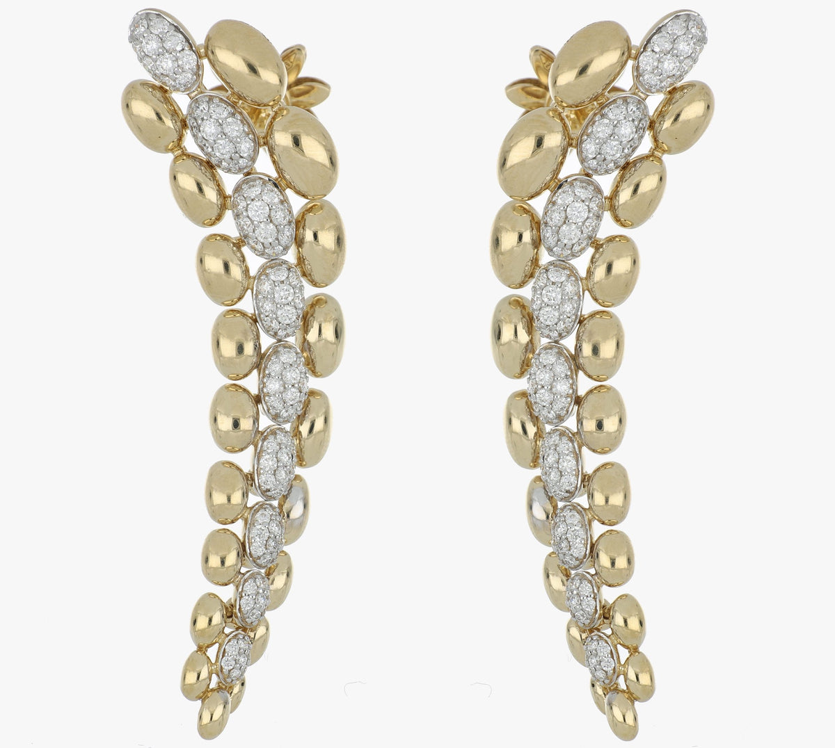 SOLEGIRA YELLOW GOLD LONG EARRINGS