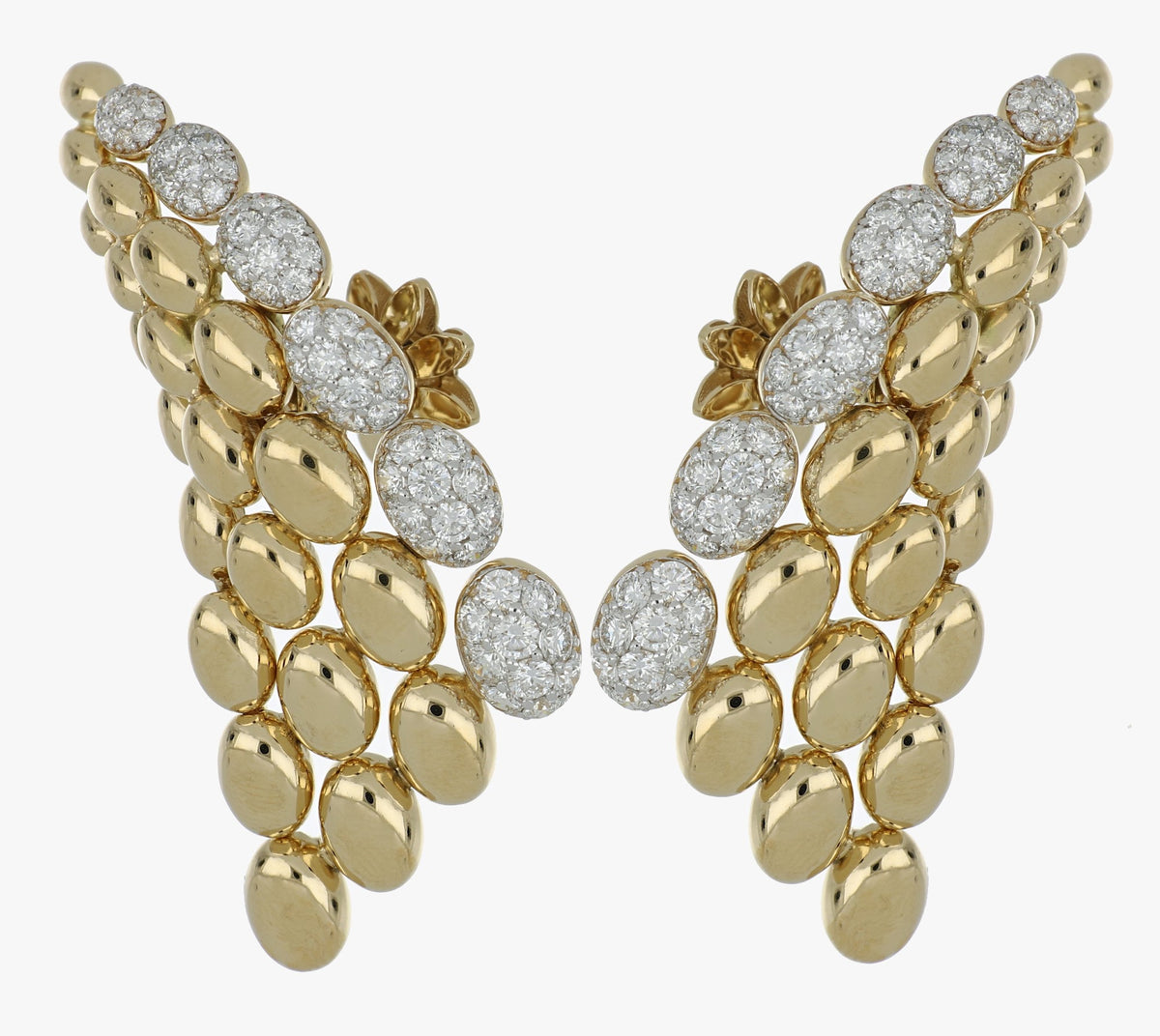 SOLEGIRA YELLOW GOLD BIG EARRINGS