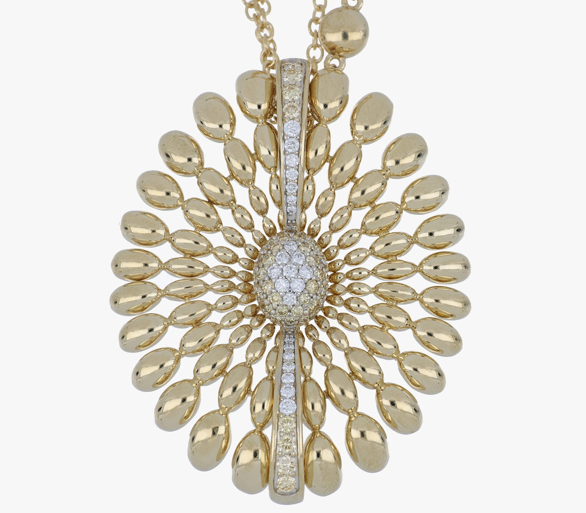 SOLEGIRA BIG YELLOW GOLD PENDANT