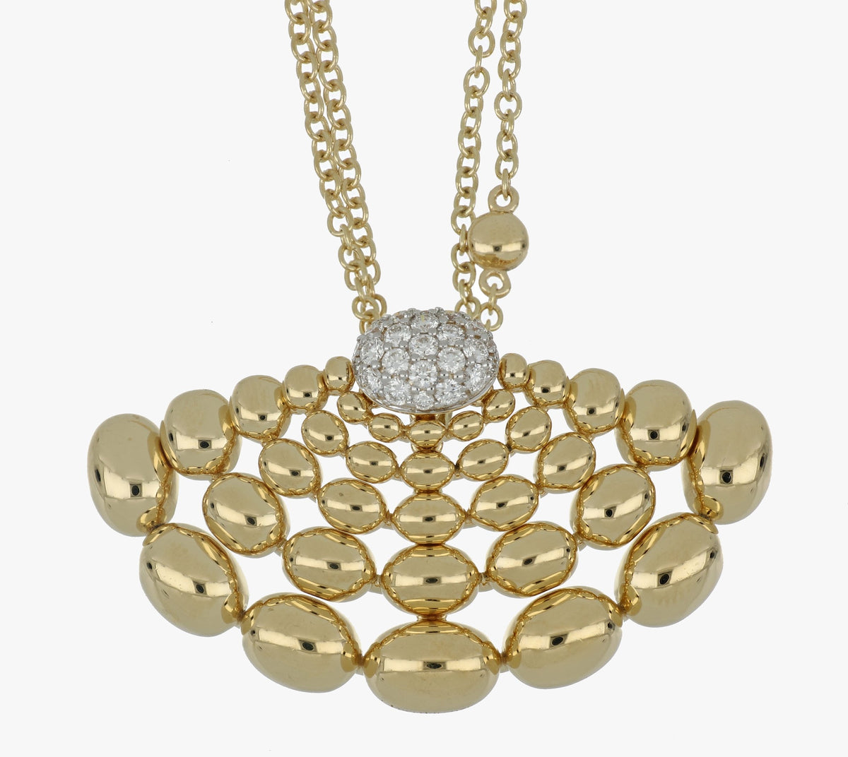 SOLEGIRA YELLOW GOLD LONG PENDANT