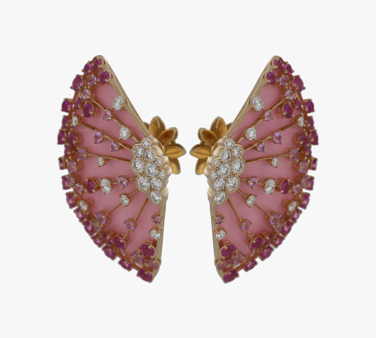 LUCCIOLA PINK SAPPHIRES MEDIUM EARRINGS