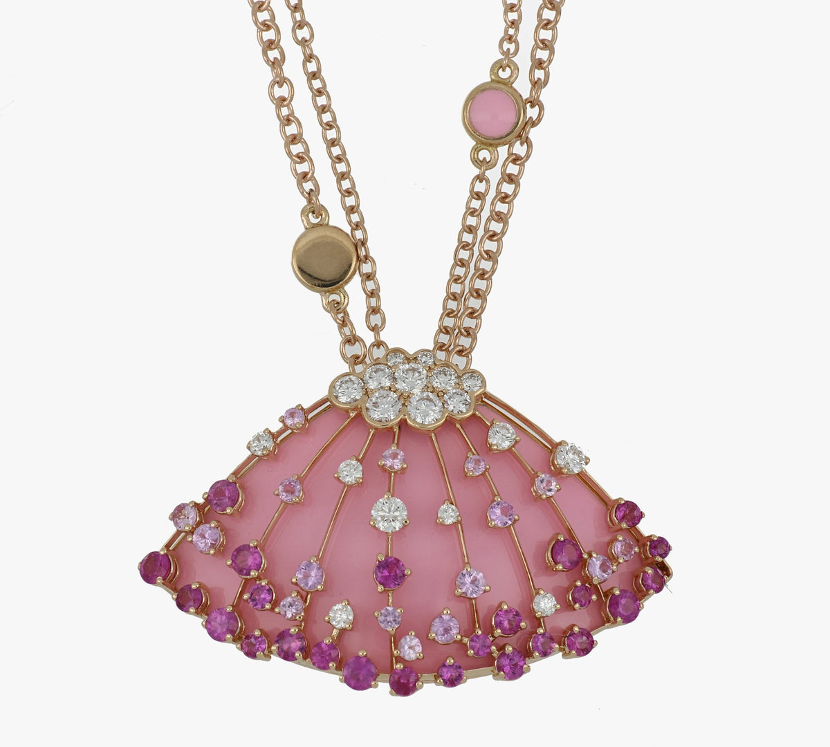 LUCCIOLA PINK SAPPHIRES MEDIUM PENDANT