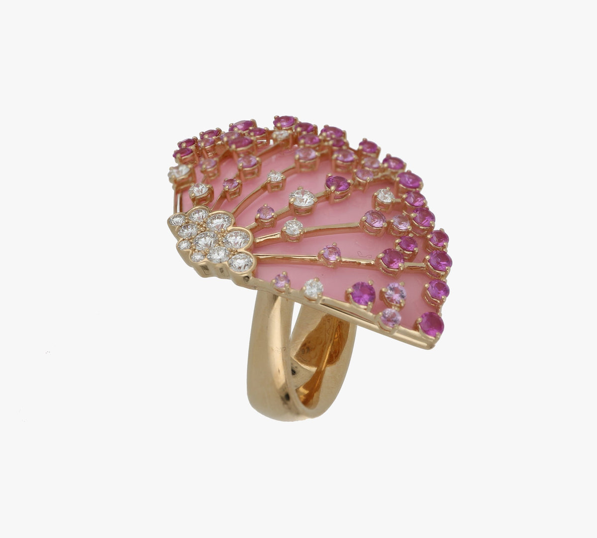 LUCCIOLA PINK SAPPHIRES BIG RING