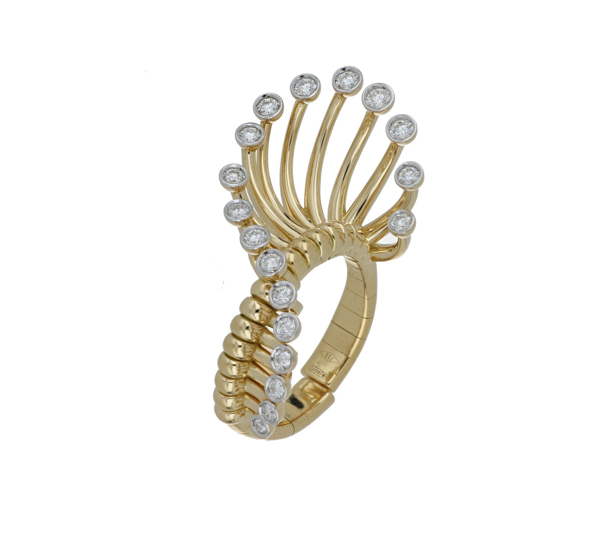 ARTIFICIO BIG YELLOW GOLD RING