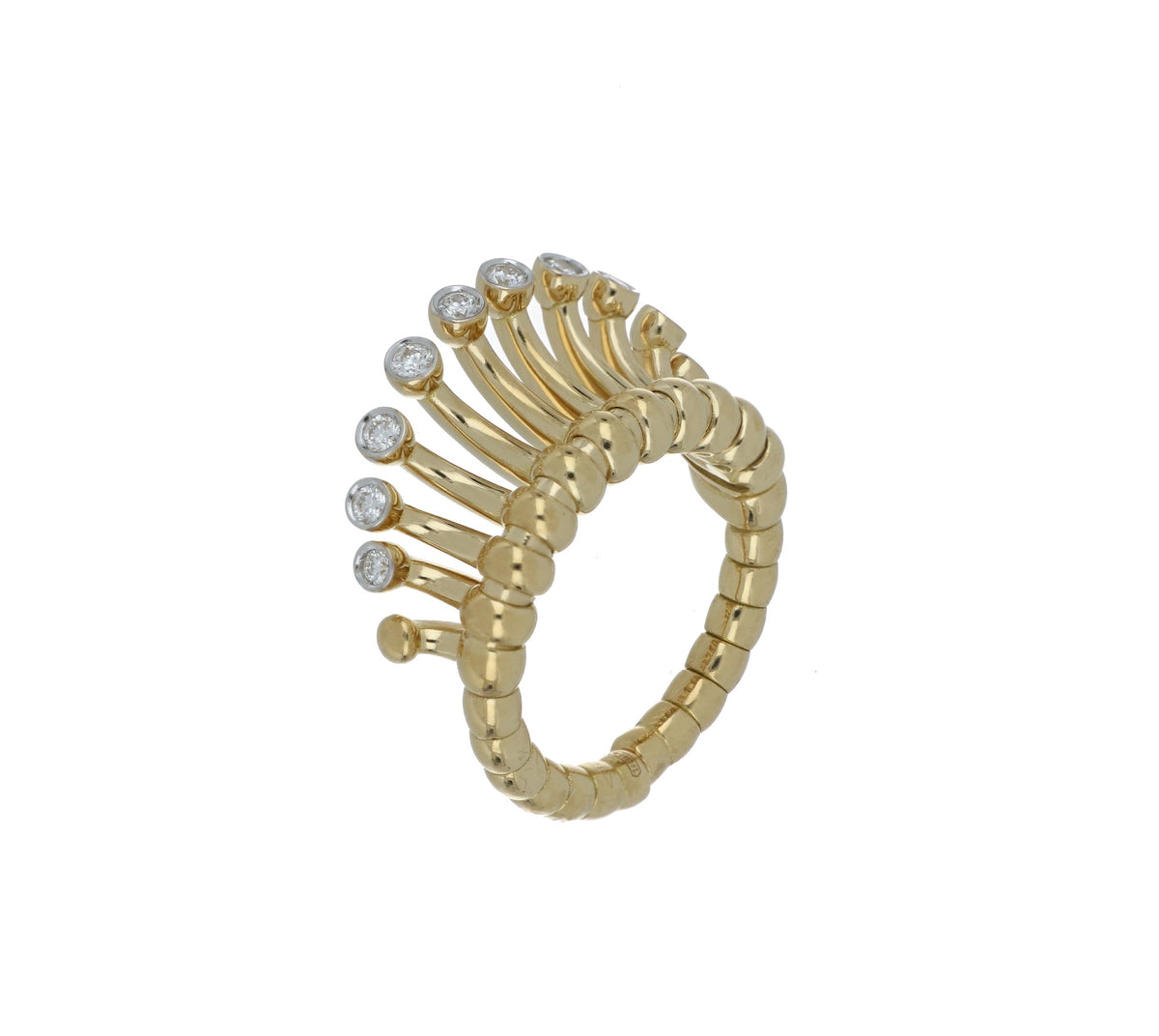ARTIFICIO SMALL YELLOW GOLD RING