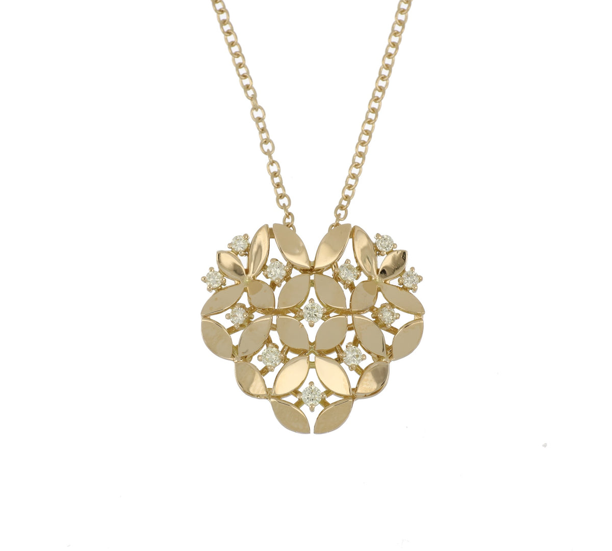 RIFLESSI YELLOW GOLD PENDANT
