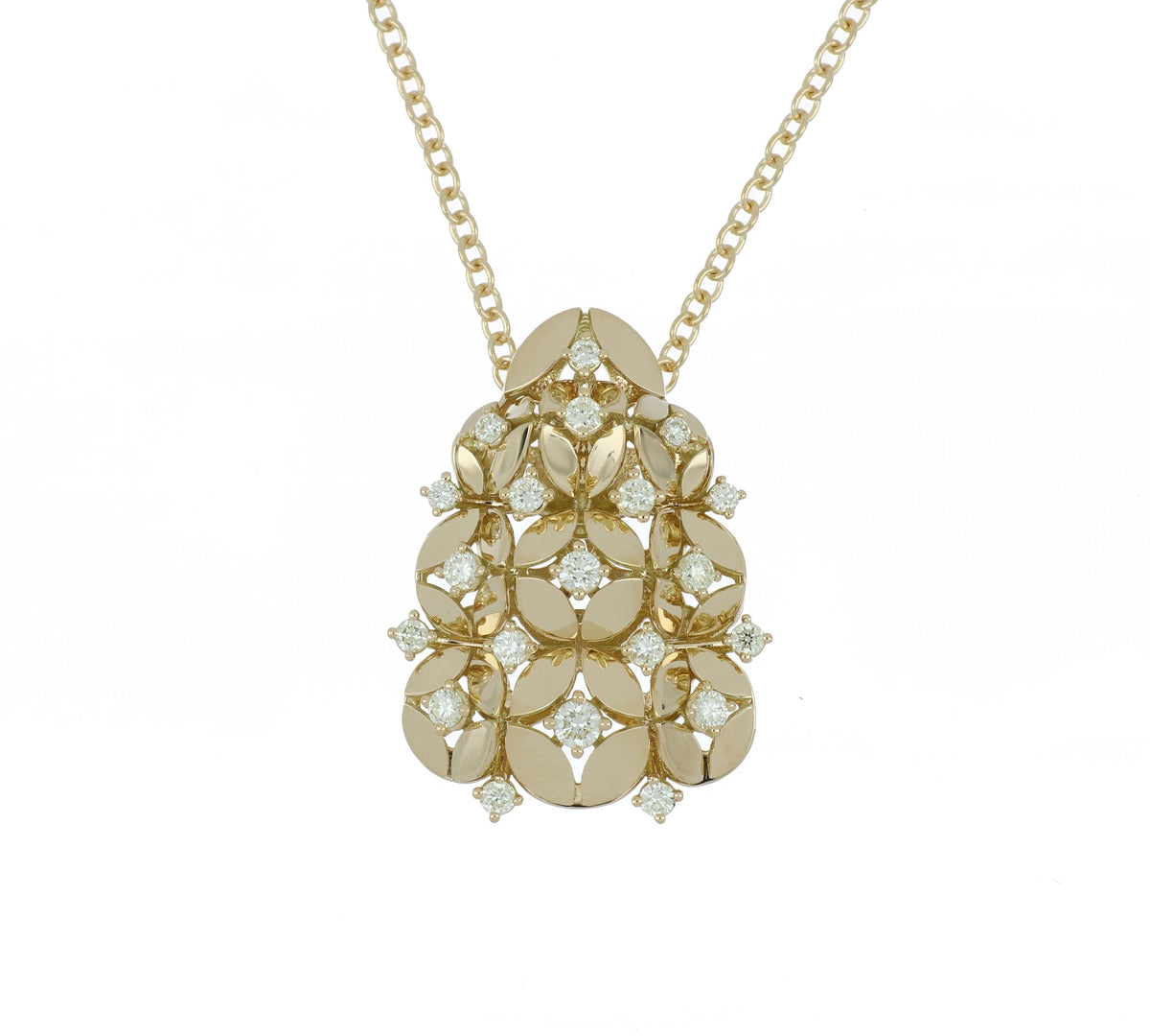 RIFLESSI BIG YELLOW GOLD PENDANT