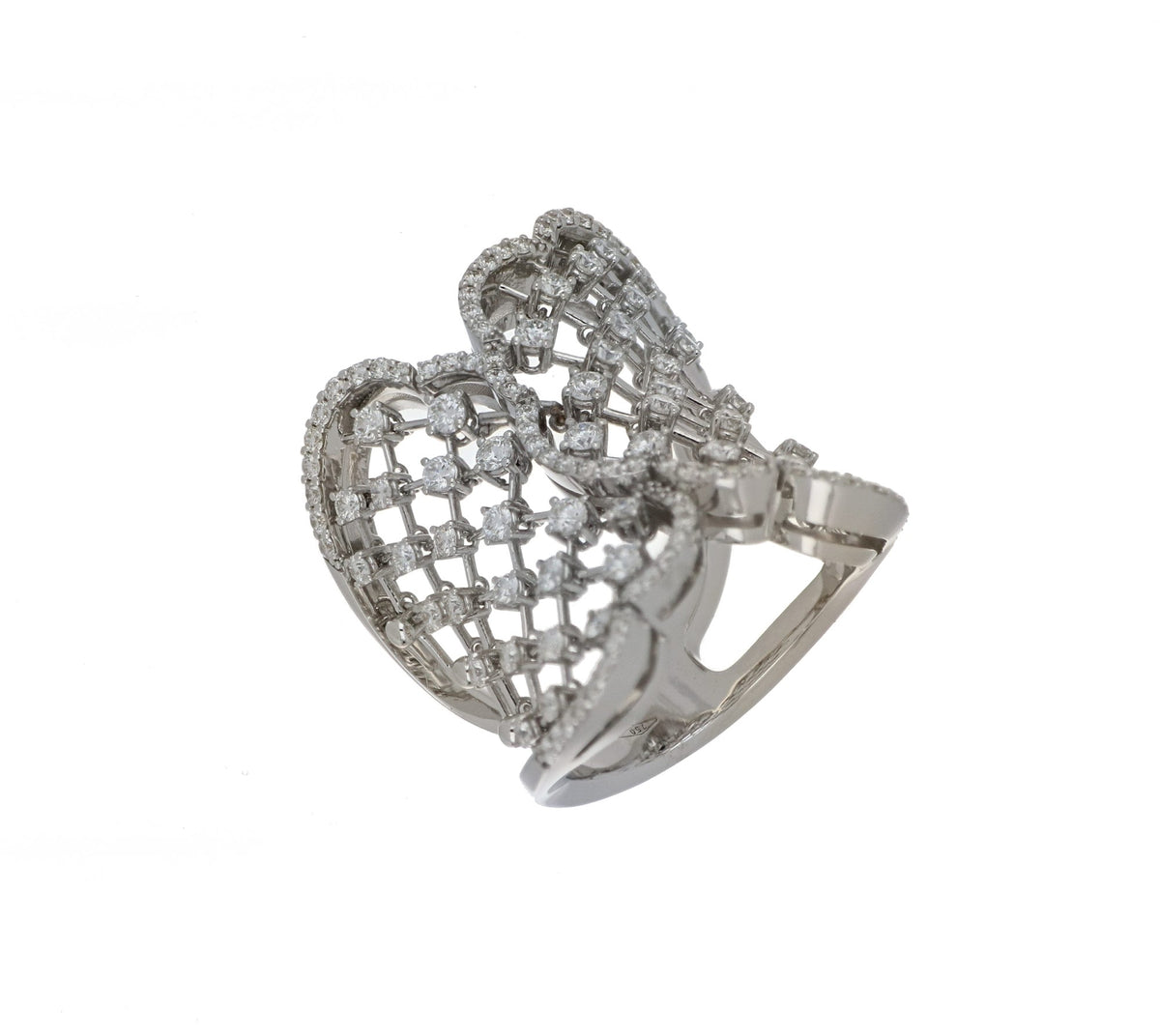 CUCITO WHITE GOLD RING