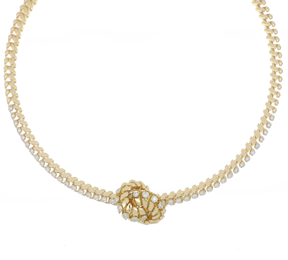 SNODO SMALL YELLOW GOLD NECKLACE