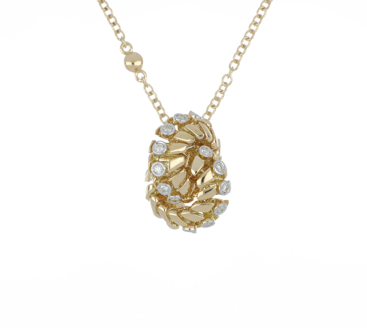 SNODO SMALL YELLOW GOLD PENDANT