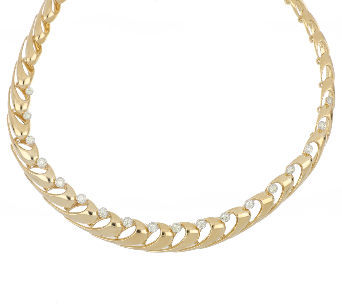 VIRGOLA YELLOW GOLD NECKLACE