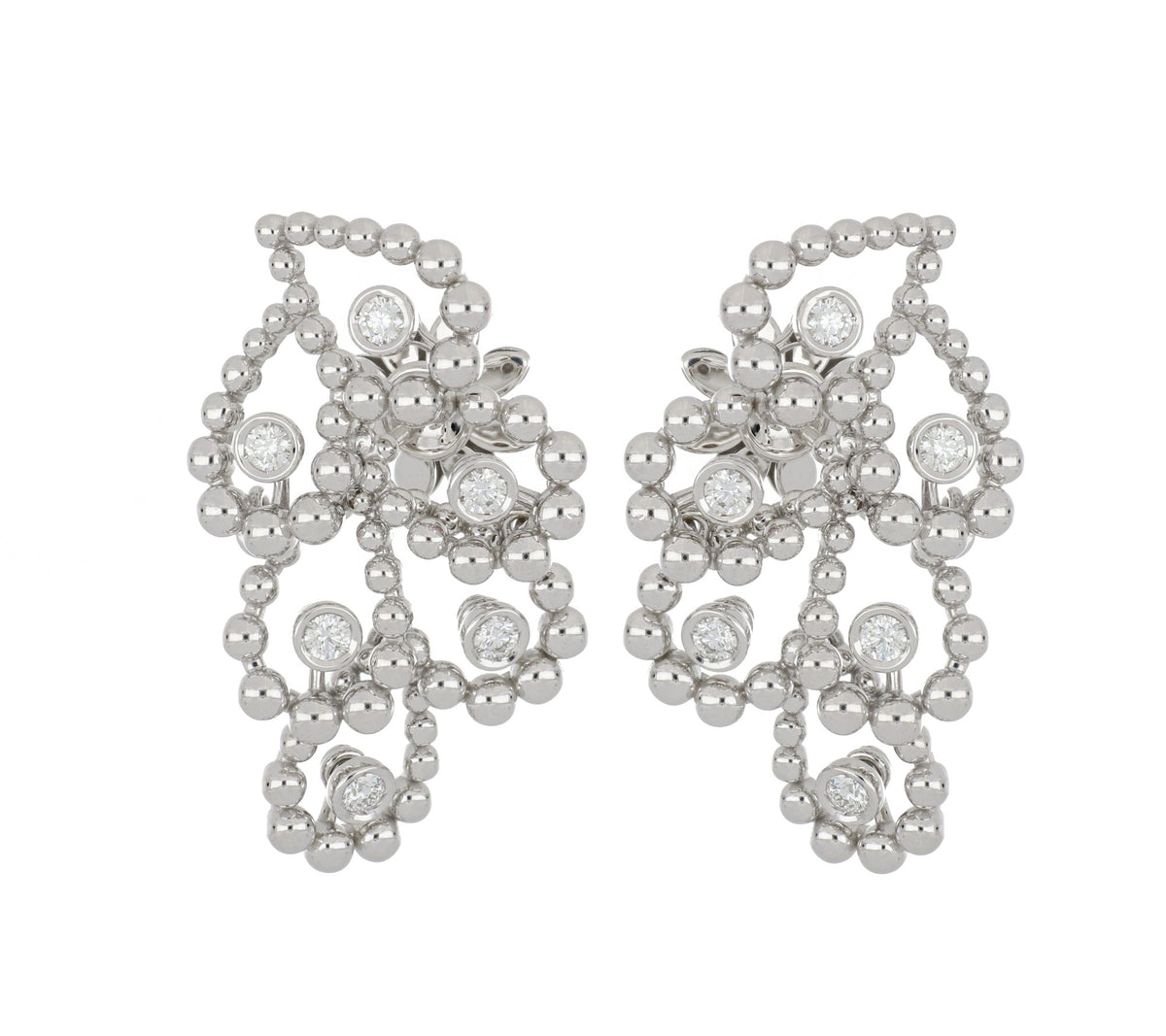 Chiacchierino White Gold Earrings