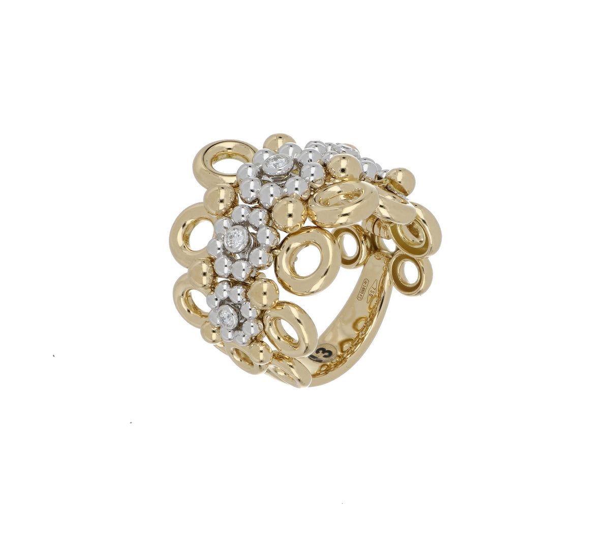 Giulio Yellow and White Gold Ring