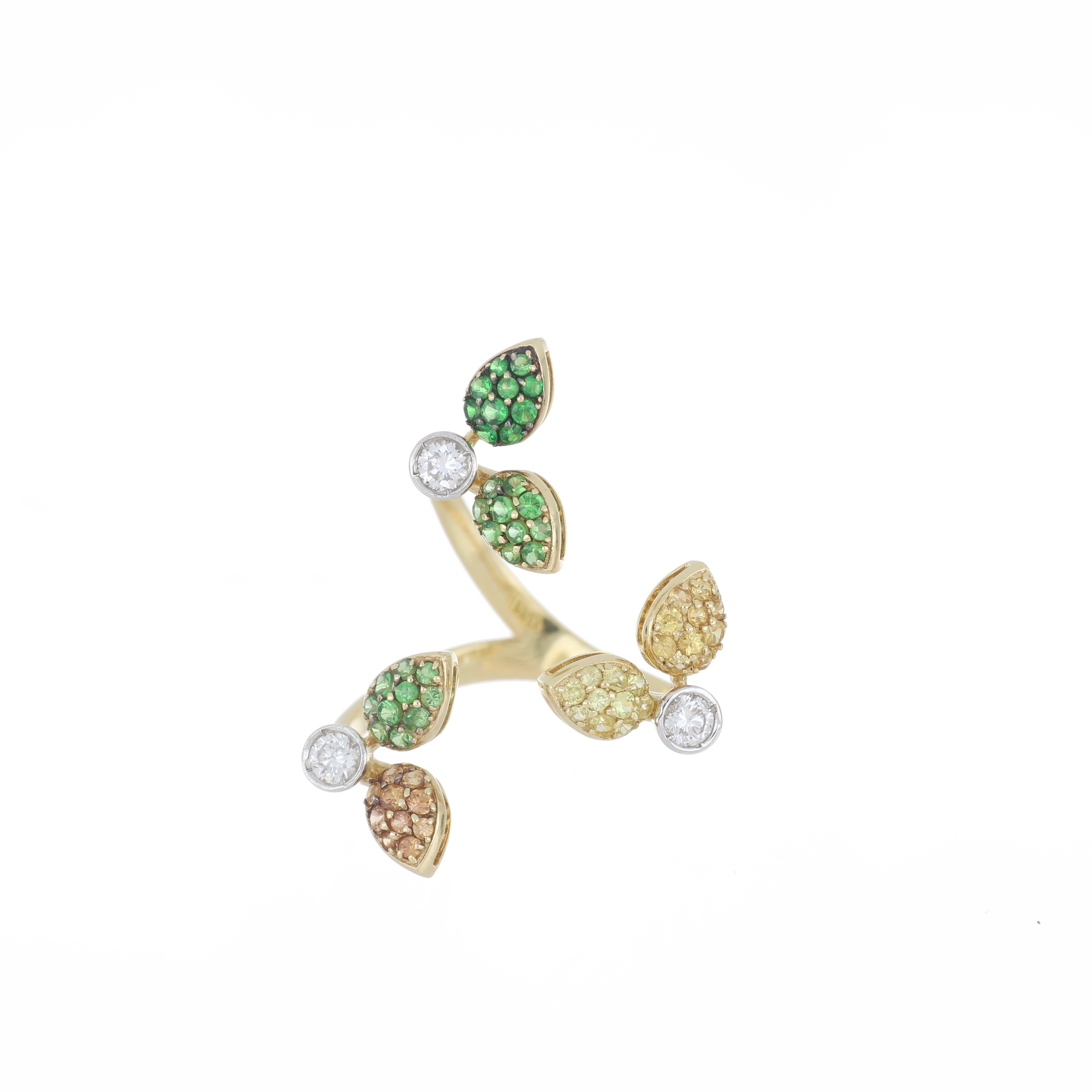 POLLICINO TSAVORITE RING