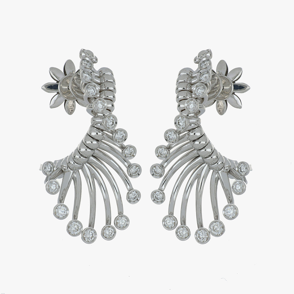 ARTIFICIO WHITE GOLD EARRINGS