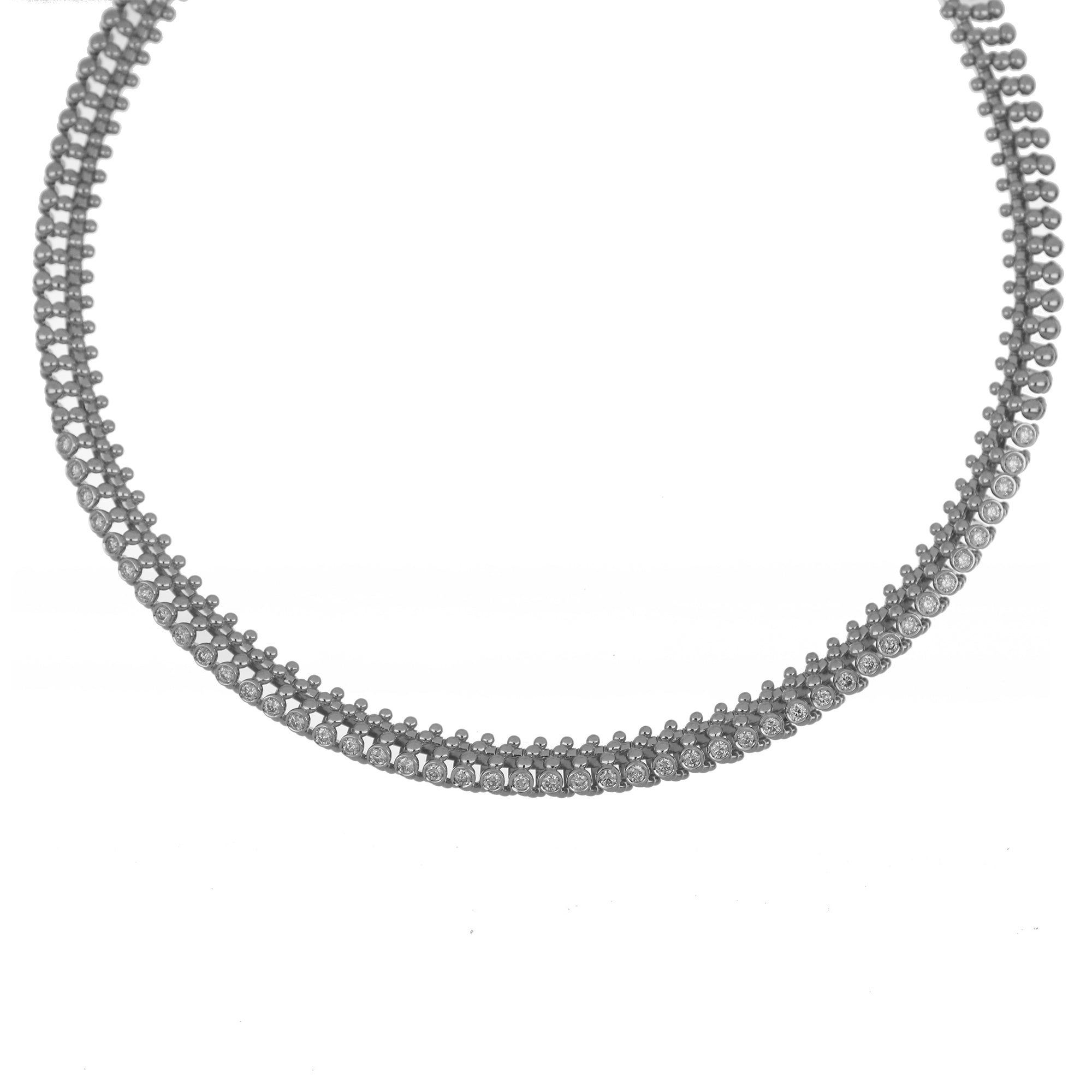 BUBBLES MINI-ME WHITE GOLD NECKLACE