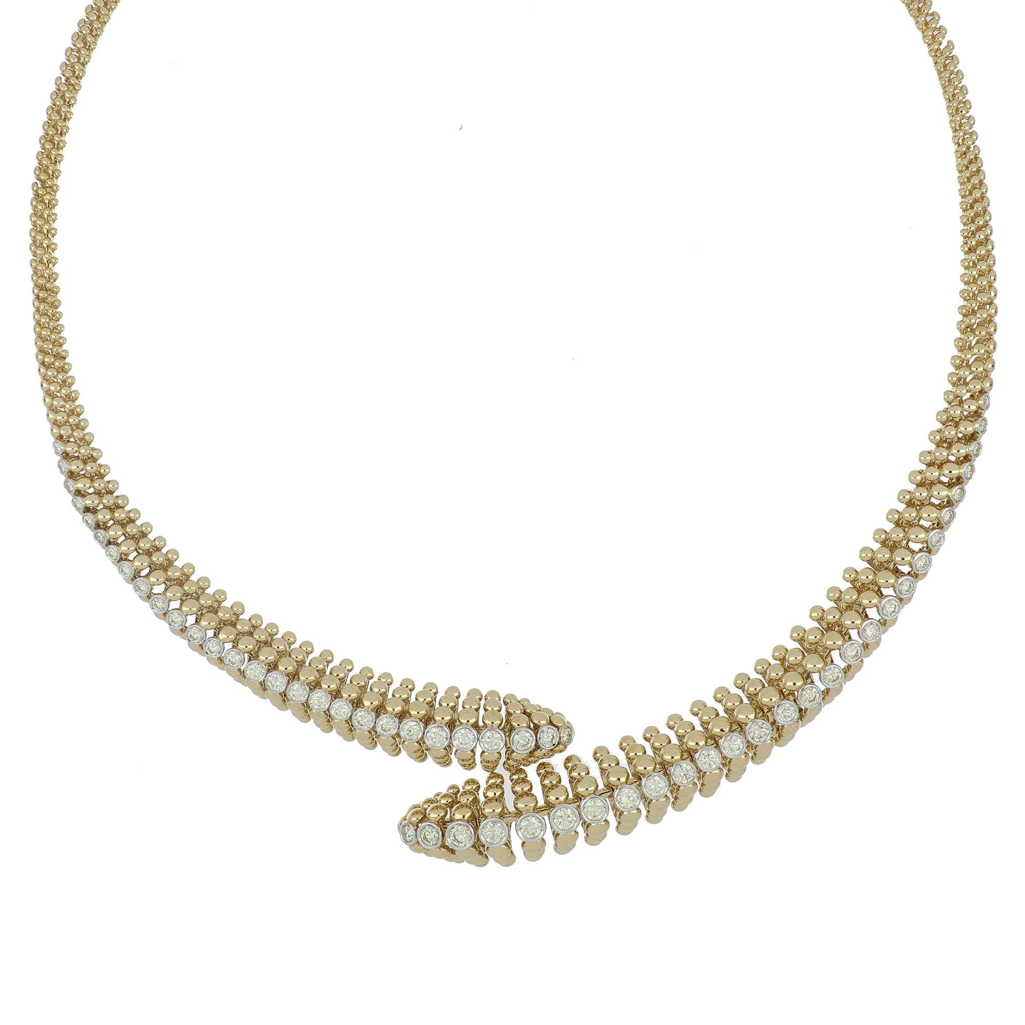 BUBBLES CONTRARIÈ YELLOW GOLD NECKLACE