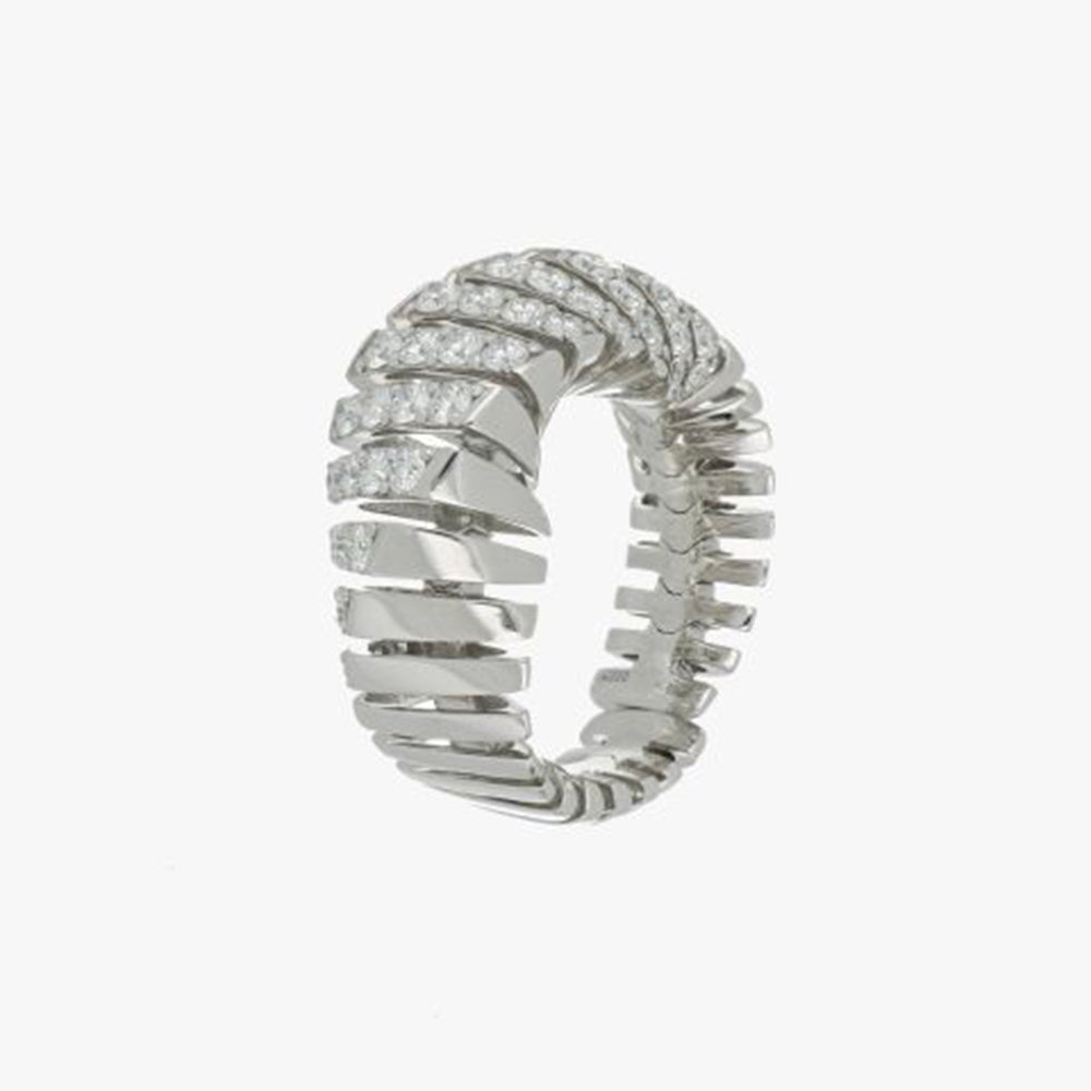 CRESCENDO WHITE GOLD DIAMOND RING