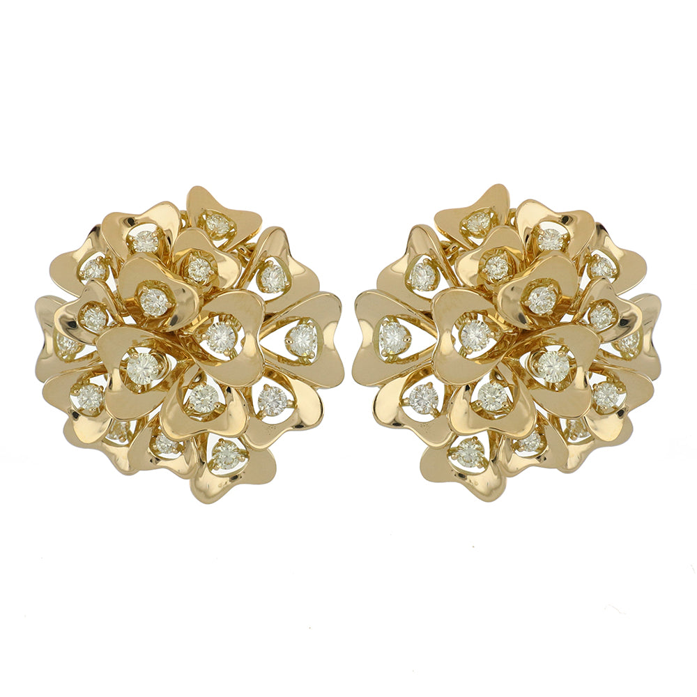 EDERA BIG YELLOW GOLD EARRINGS