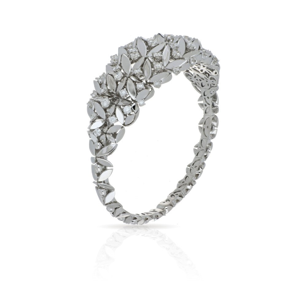 RIFLESSI BIG WHITE GOLD BRACELET